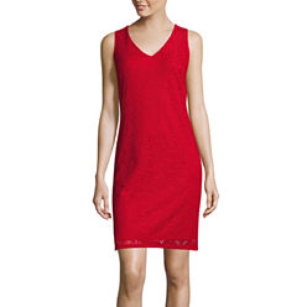 Liz Claiborne Red Lace Dress